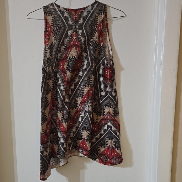 Ladies‎ Chic Tribal Print Sleeveless Top Sz M - Picture 3 of 3